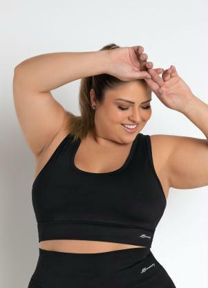 Top (Preto) 360 Plus Size Sawary Fitness