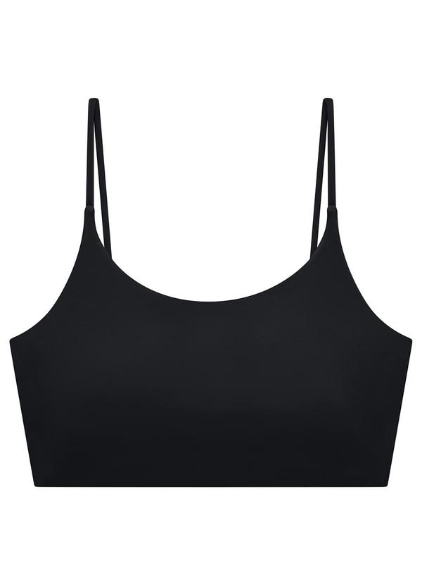 Enfim - Top Preto Regata Duplo Dry