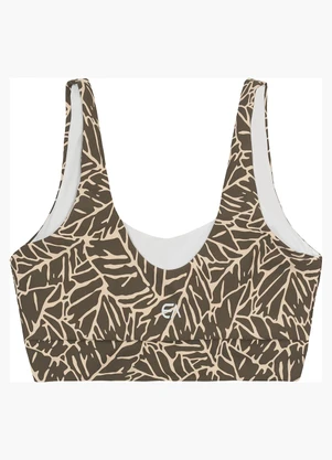 Enfim - Top Regata Abstrato Dry Active Taupe - ENFIM