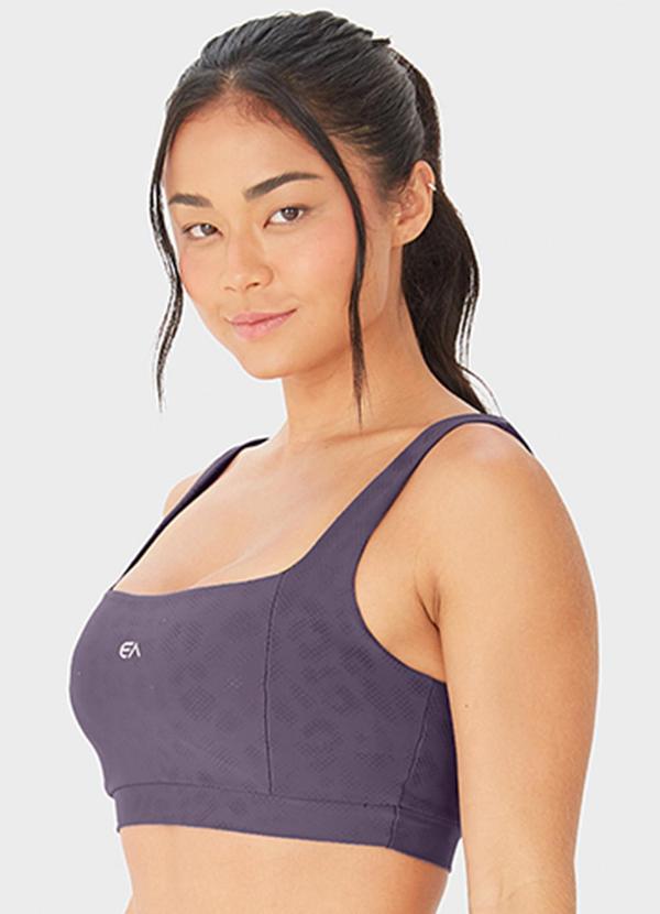 Enfim - Top Regata Animal Print Uv Active Roxo