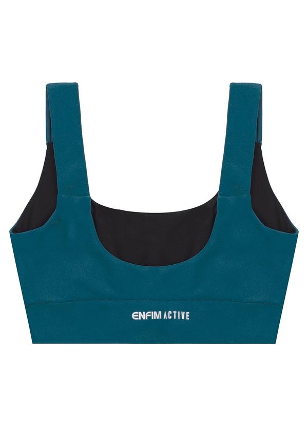 Enfim - Top Regata com Refletivo Active Verde Turquesa 2