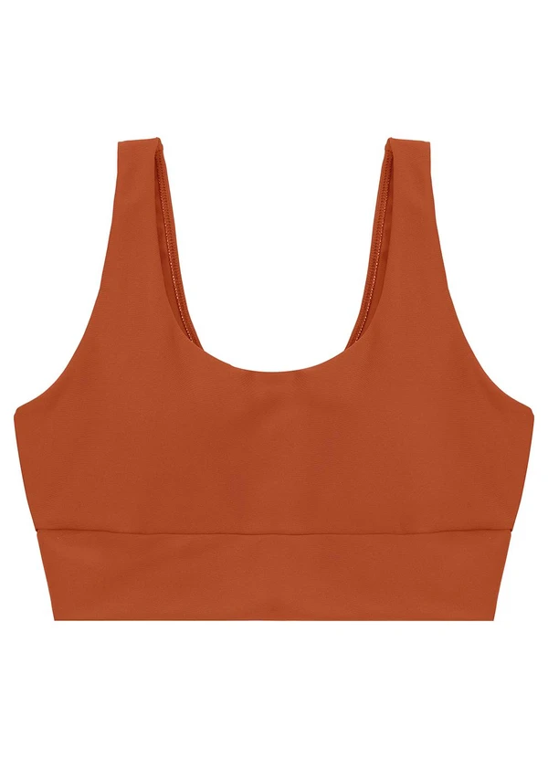 Enfim - Top Regata Dry com Refletivo Active Terracota