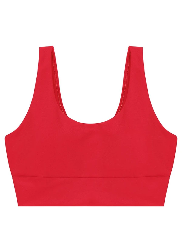 Enfim - Top Regata Dry com Refletivo Active Vermelho