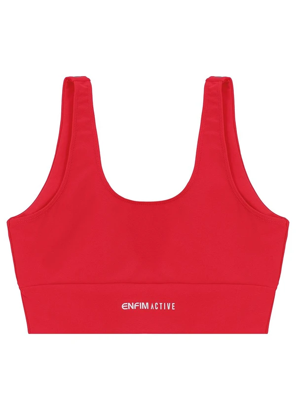 Enfim - Top Regata Dry com Refletivo Active Vermelho 2
