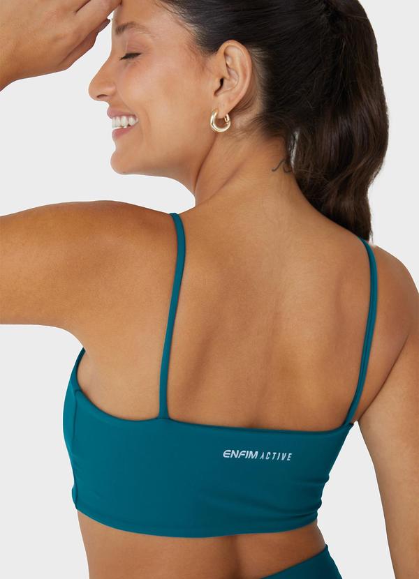 Enfim - Top Regata Duplo com Refletivo Active Verde Turqu 2