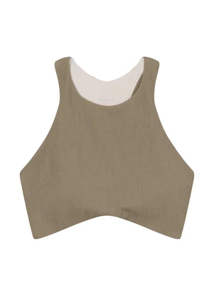 Malwee - Top Regata Halter Neck Feminino Active Taupe - MALWEE