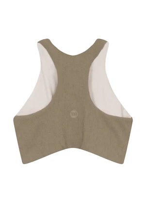 Malwee - Top Regata Halter Neck Feminino Active Taupe - MALWEE