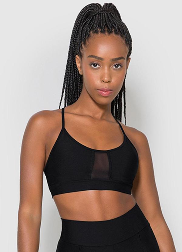 Enfim - Top Regata Preto Dry Uv