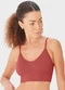 Enfim - Top Regata Seamless Active Preto - variação: Laranja