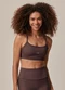 Malwee - Top Reto Strappy Canelado Active Marrom - variação: Marrom