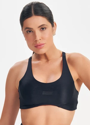 Outlet - Top Retro Glam Preto - OUTLET