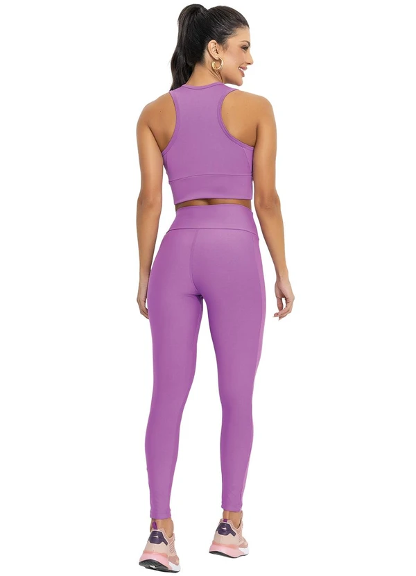 Jancris - Top Roxo em Malha com Elastano 4