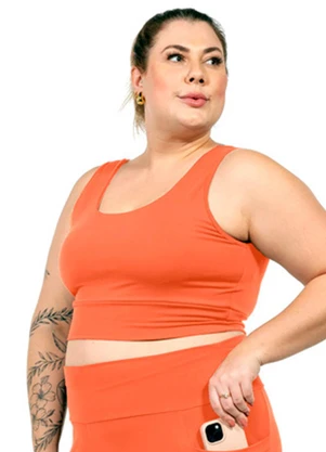 Cobertura - Top Suplex Feminino Laranja - COBERTURA