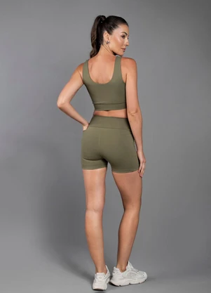 Everfit - Top Venus Recorte Princesa Verde - EVERFIT
