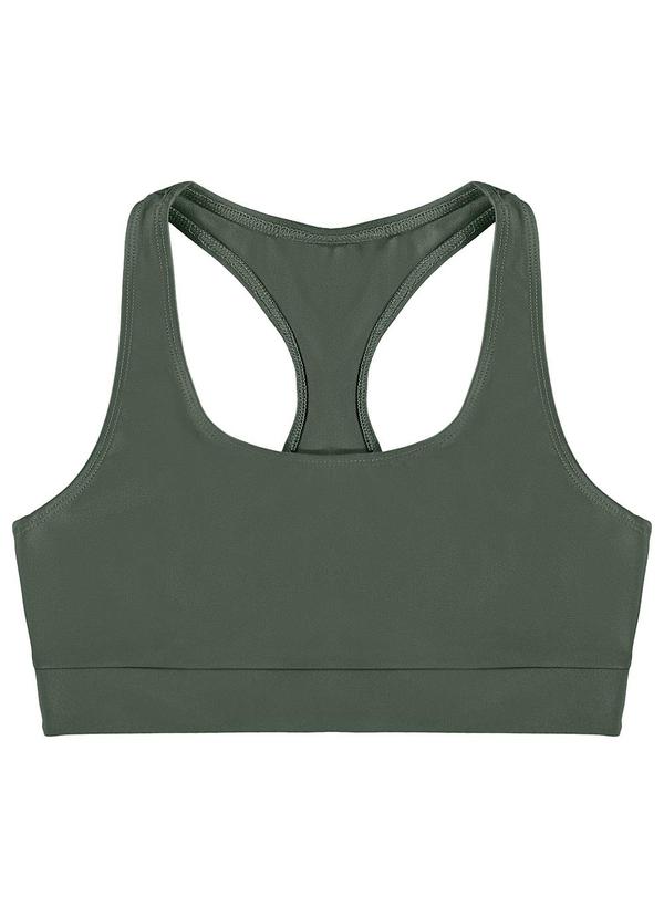 Enfim - Top Verde Militar Nadador Recicle Uv