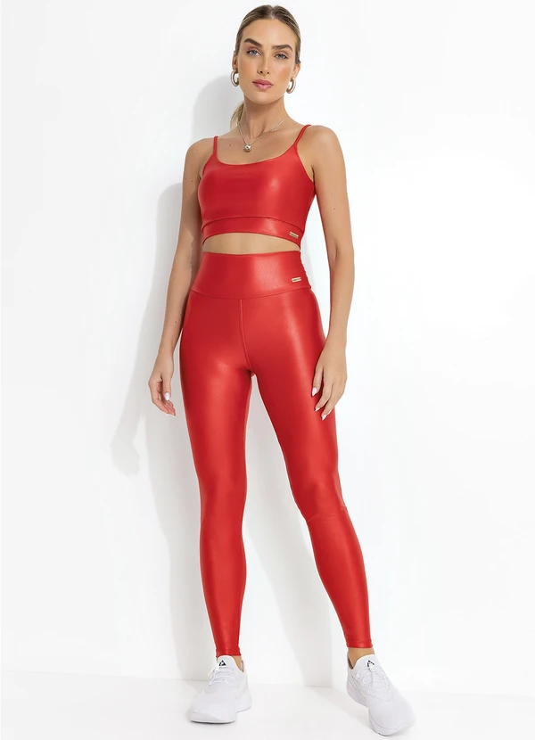 Jancris - Top Vermelho em Malha com Elastano 3