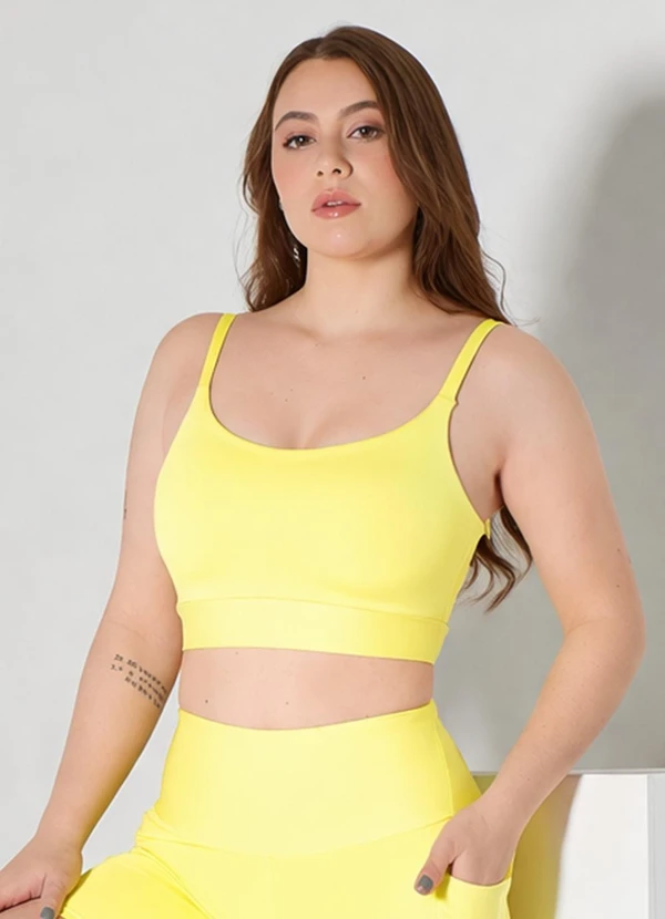 Hay Fit - Top Vicky Amarelo Flauta