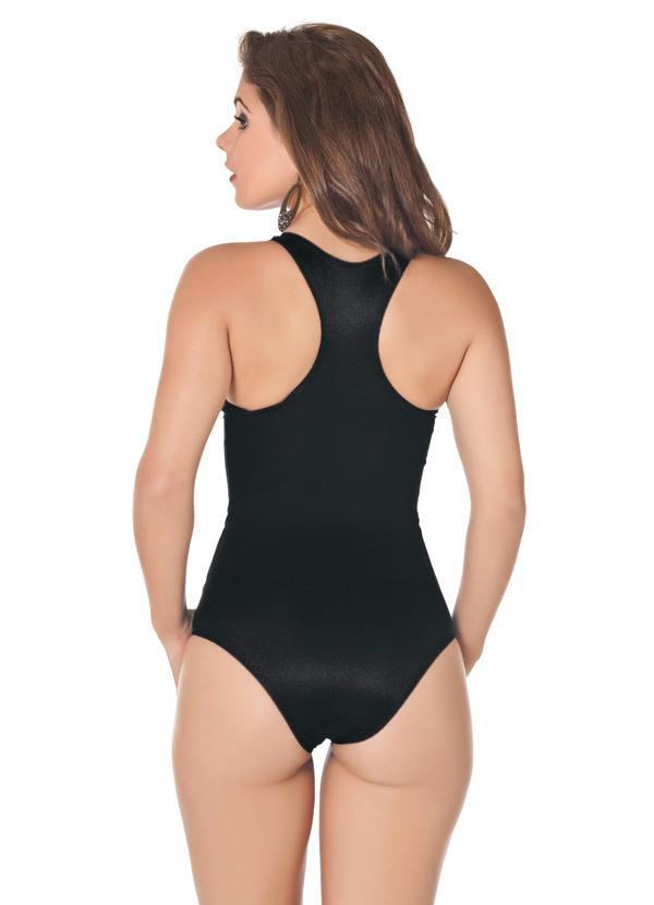 Alma Dolce - Body Preto Modelo Nadador 2