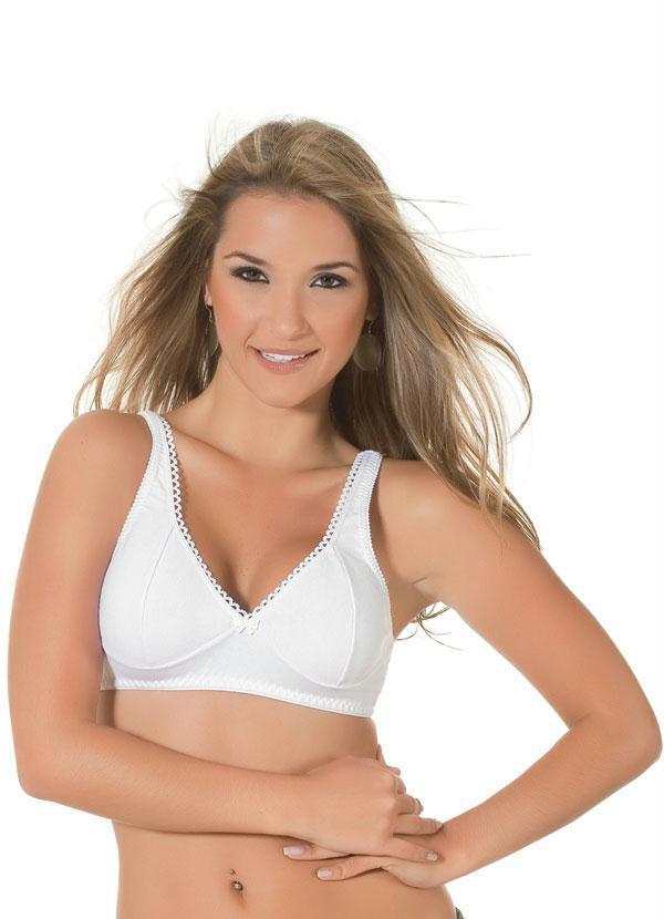 Alma Dolce - Sutiã Branco com Alças Largas