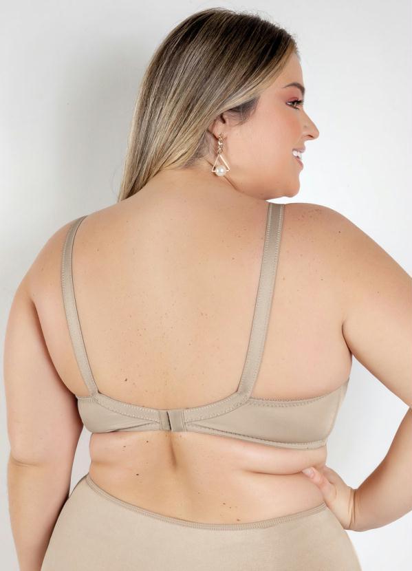 Outlet - Sutiã Reforçado Bege com Renda 2