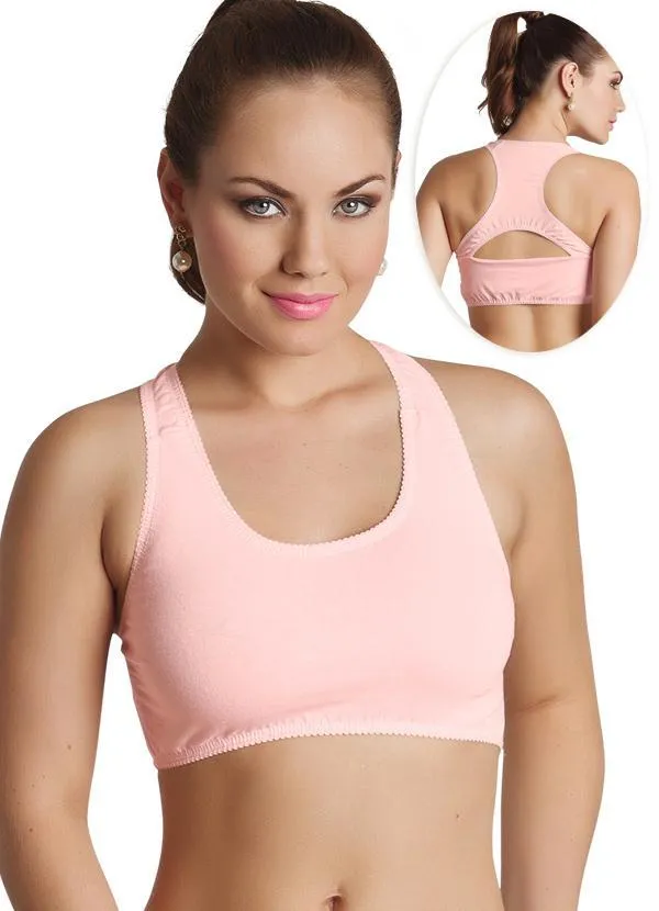 Alma Dolce - Top Estilo Nadador Rosa Bebê