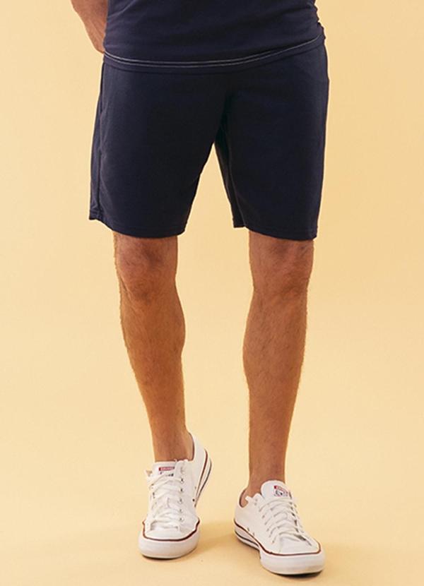 Soft Bonni - Bermuda Adulto Moletinho Azul