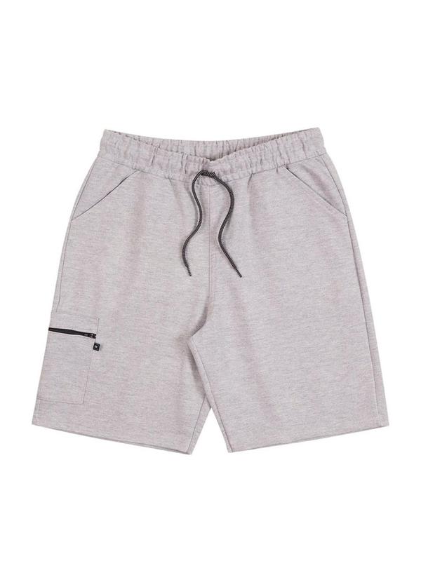 Soft Bonni - Bermuda Adulto Moletinho Cinza