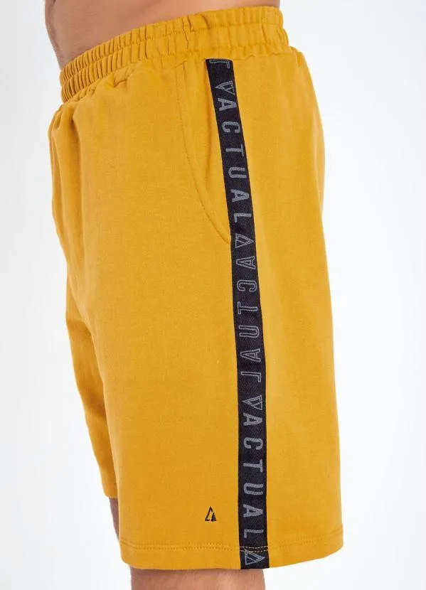 Multimarcas - Bermuda Amarela com Bolsos e Elástico 3