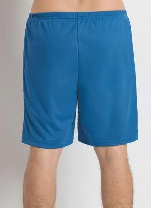 Moda Pop - Bermuda Azul com Estampa e Elástico na Cintura - MODA POP