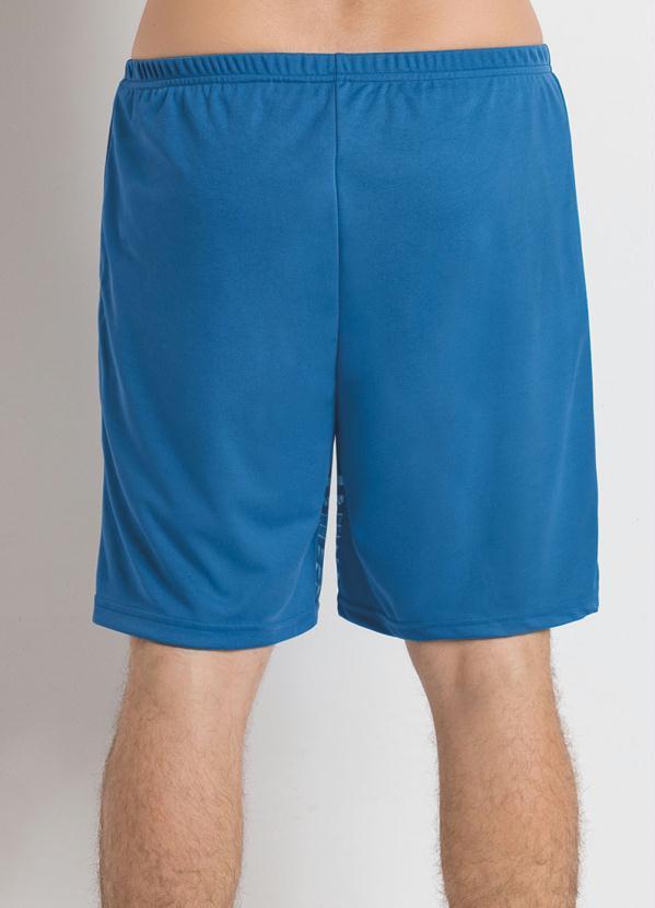 Moda Pop - Bermuda Azul com Estampa e Elástico na Cintura 2