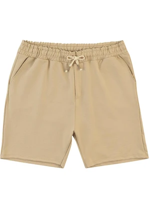 Malwee - Bermuda Básica em Moletom Cáqui - MALWEE