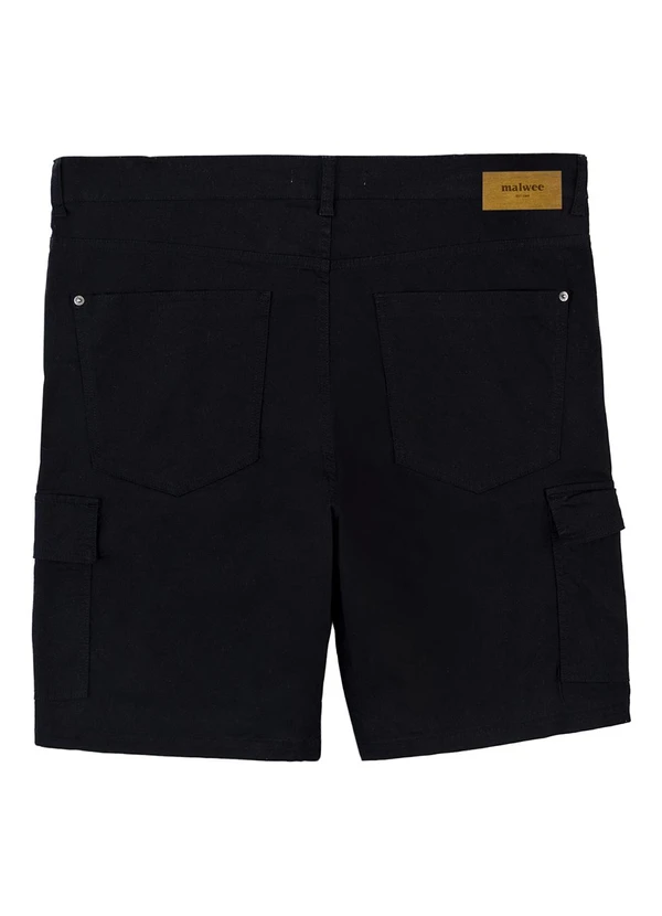 Malwee - Bermuda Cargo em Sarja PlusPreto 7