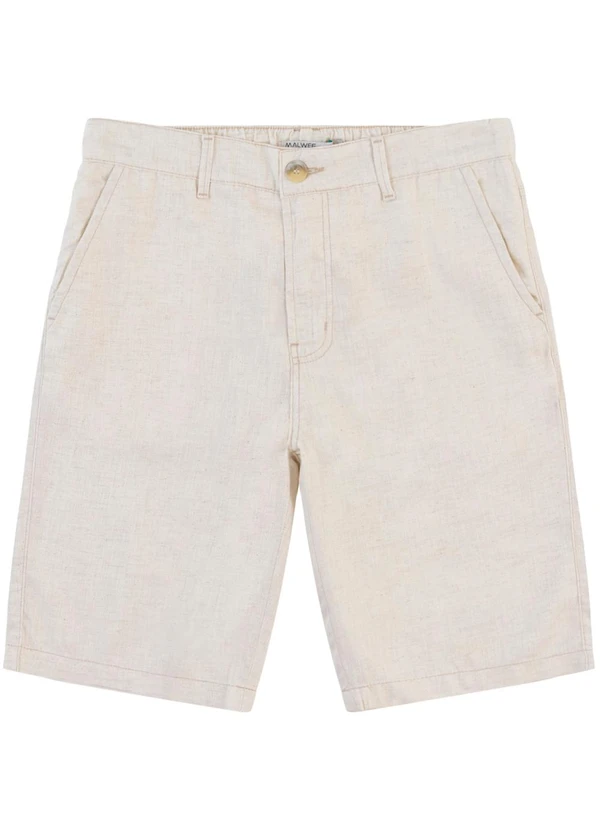 Malwee - Bermuda Chino com Linho Off White 10