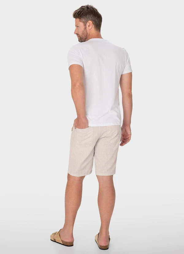 Malwee - Bermuda Chino com Linho Off White 4