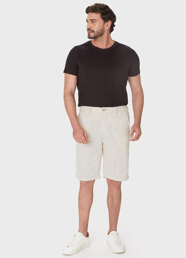 Malwee - Bermuda Chino com Linho Off White 9