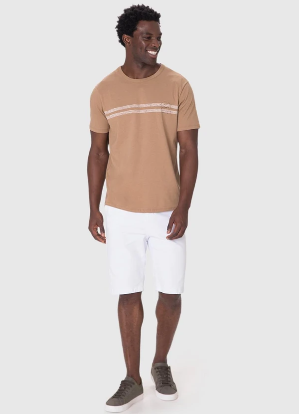 Malwee - Bermuda Chino em Sarja Branco 4