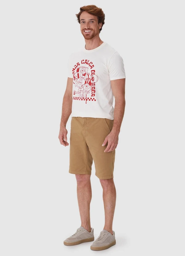 Malwee - Bermuda Chino em Sarja Cáqui 5