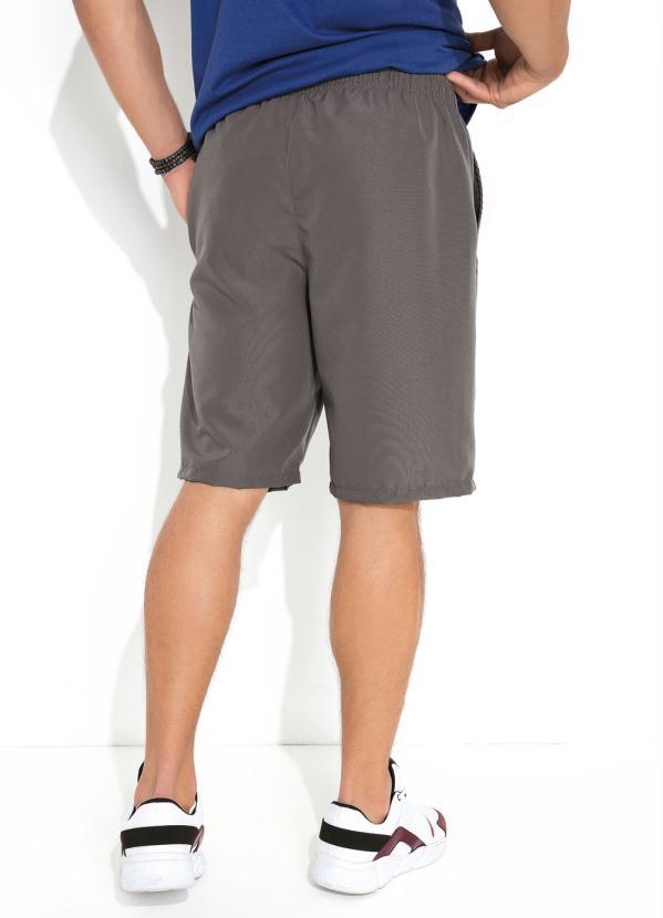 Moda Pop - Bermuda Cinza com Filete na Lateral 2