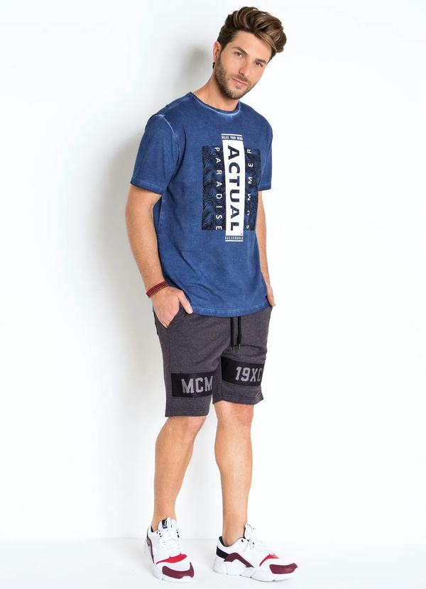 Outlet - Bermuda CinzaCom Tela Esportivo e com Cordel 3