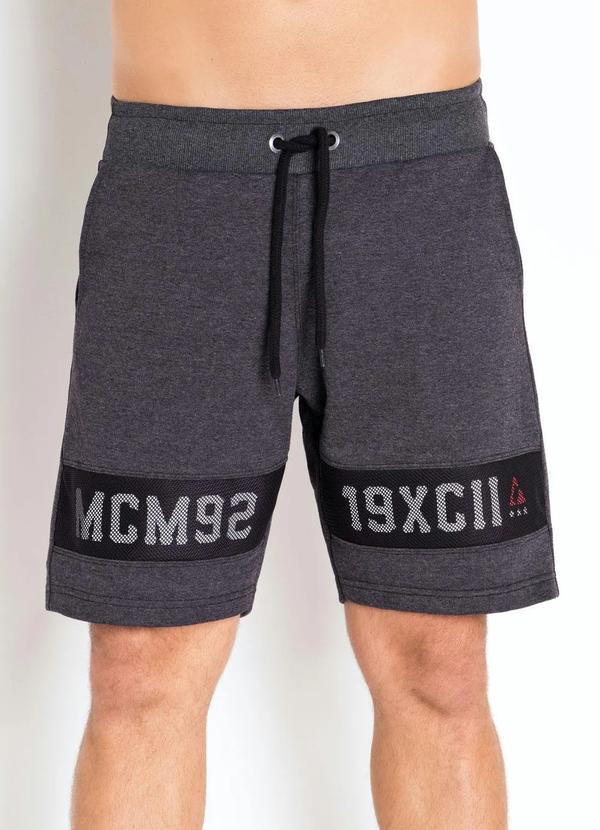 Outlet - Bermuda CinzaCom Tela Esportivo e com Cordel 7