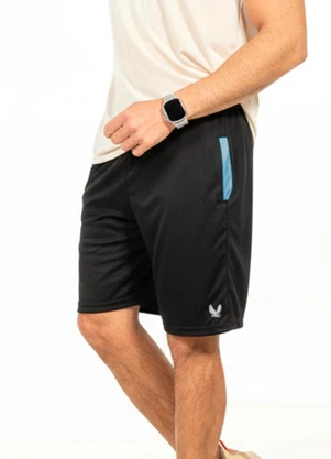 Decoy - Bermuda com Bolso em Contraste Preto - DECOY