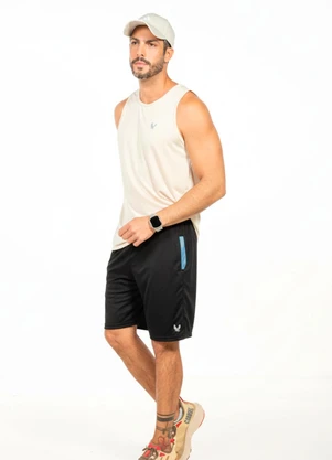 Decoy - Bermuda com Bolso em Contraste Preto - DECOY