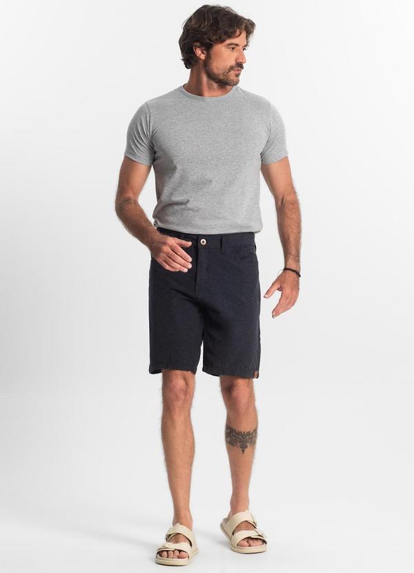 Rovitex - Bermuda com Bolsos e Passantes Shift Azul 3