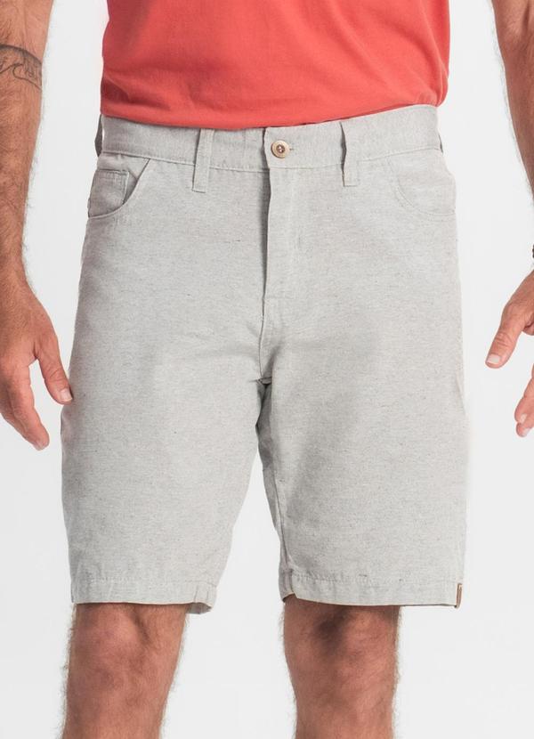 Rovitex - Bermuda com Bolsos e Passantes Shift Cinza