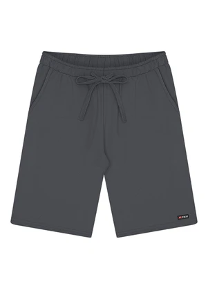 Fico - Bermuda com Bolsos em Moletom sem Felpa Cinza - FICO