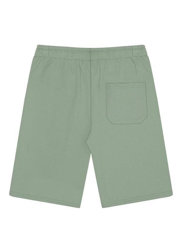 Fico - Bermuda com Bolsos em Moletom sem Felpa Verde 2