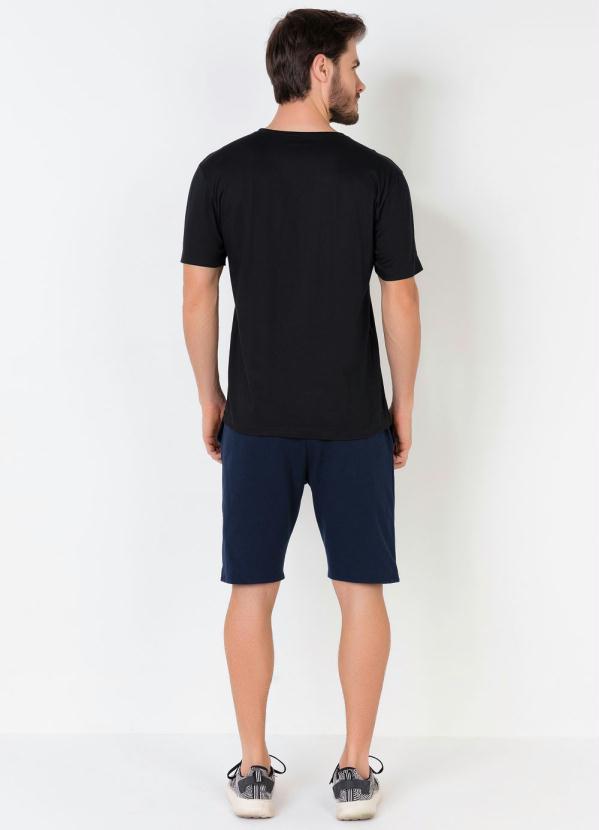 Outlet - Bermuda com Cordel e Bolsos Funcionais Marinho 5