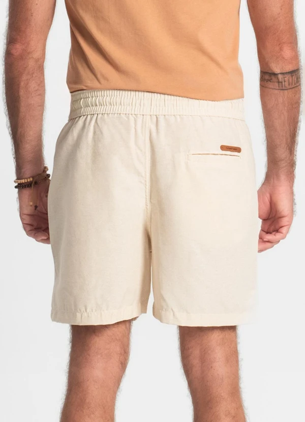 Rovitex - Bermuda com Elástico e Bolsos Shift Bege 2