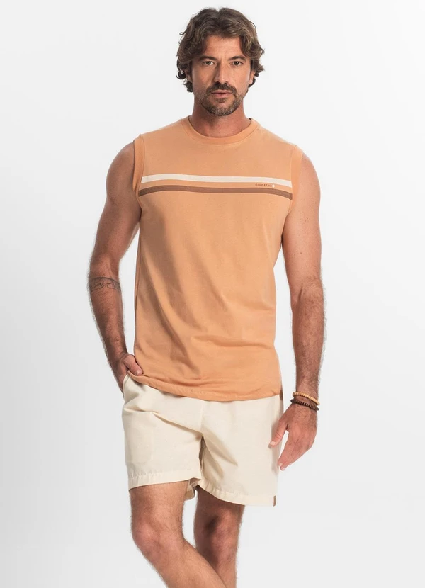 Rovitex - Bermuda com Elástico e Bolsos Shift Bege 4