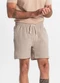 Rovitex - Bermuda com Elástico e Bolsos Shift Cinza - variação: Bege